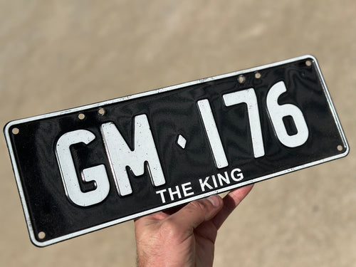 GM176 Signed Number Plate Signed by Gary Myers